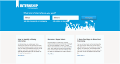 Desktop Screenshot of internshipprograms.com